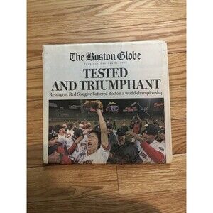 Boston Globe 2013 World Series Issue October 31st Unread Alternate Cover